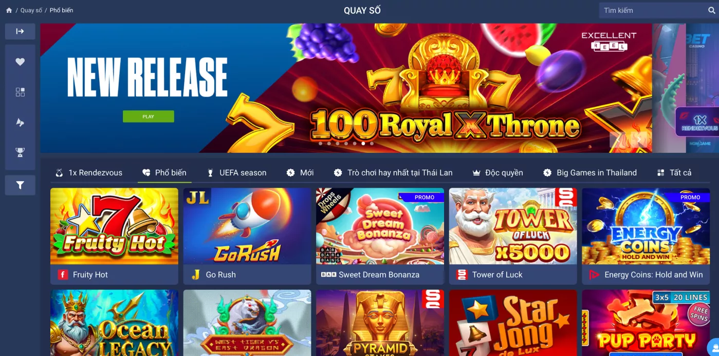 1xbet | Thử vận may trong những trò chơi casino hàng đầu